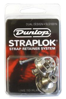 Dunlop SLS1031N  StrapLok Set Dual, blank nikkel 