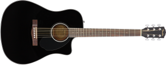 Fender CD-60SCE Dreadnought Walnut Black  