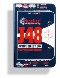 Radial J48 DI-boks Phantom powered direct box. Meget bra          