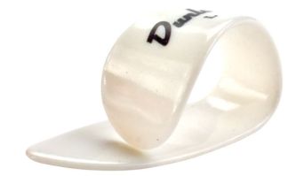 Dunlop 9002R Tommelplekter plast medium hvit 