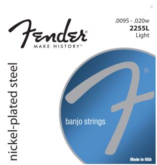 Fender nikel platedsteel Banjo strenger 5 strengs 0095-020w 