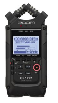Zoom H4nPro Handy 4-Channel Recorder   All black finish     