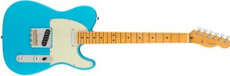 Fender  American Pro II Telecaster MN Miami Blue Fender De Luxe støpt etui med i prisen  