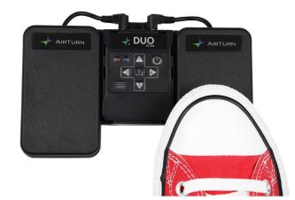 Airturn Duo BT 500 Bluetooth 5  med 2 pedaler og brett      