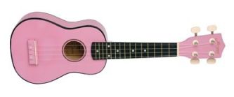 Morgan UK S100 ukulele. Pink