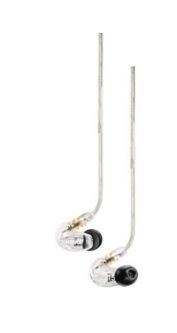 Shure SE215 earphone sound isolating, clear SHU-SE215-CL Kabel er på 1.5 meter.    