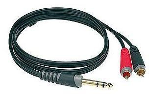 Klotz Y-kabel Stereojack til 2 x phono 2 meter