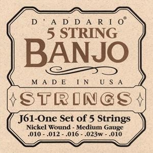DAddario J-61 5 strengs banjo strengesett