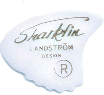 Sharkfin  plekter hvit  med gold  Soft  Bestill minimum 10 stk. 