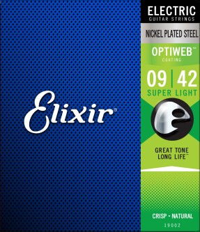 Elixir Electric Nickel Plated Steel Optiweb 009-042                