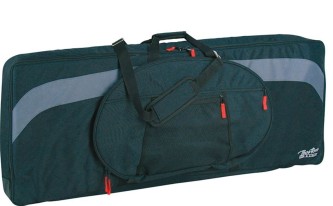 Boston keyboard bag, 25 mm. padded, black & grey, 1005 x 450 x 160 mm