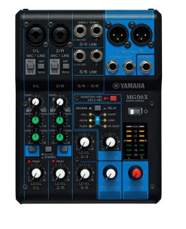 Yamaha MG06X 6 kanalers analog mikser med “D-PRE” preamper og effekter