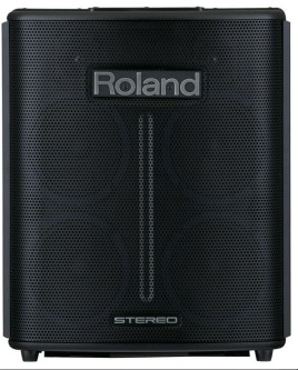 Roland BA-330 fire kanals høyttaler I STEREO.. Alt-i-ett digitalt lydanlegg Megalett. Ca.10 timer på AA  batterier 