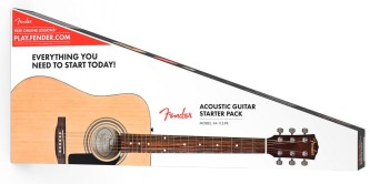 Fender  FA-115 Dreadnought Pack, Natur farge granlokk.    Flott startergitarpakke. Med bag, reim, ekstra strengesett og koder til APP tuner og gitarkurs  