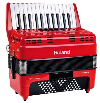 Roland FR-1X RD trekkspill V-Accordion pianosystem rødt spill.   