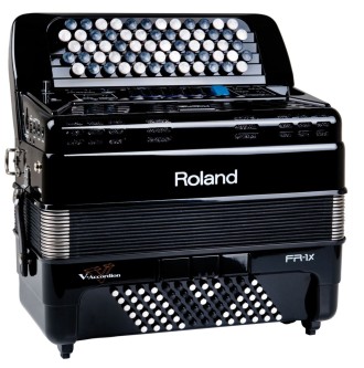 Roland FR-1XB BK Fremstår som nytt knappe-spill sort. Norsk /svensk system etter ønske Kjøpt nytt juni 2020 USB med 99 melodier + skandinavisk manual
