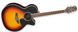 TAKAMINE GN51CE-BSB akustisk gitar brown sunburst  med mikrofon, tuner og cutaway 