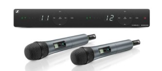 Sennheiser  XSW1-825 Dual-E Dual channel vocalset 2 mikrofoner med av/på bryter med mottaker 