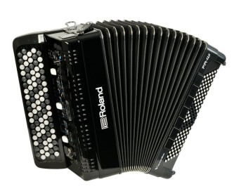Roland FR-4XB BK Litt brukt trekkspill V-accordion knappesystem sort Med original bag .Fremstår som nytt.  . Kjøpt nytt august 2023 