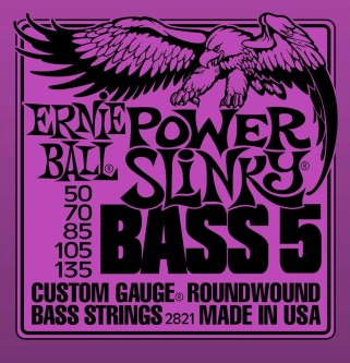 ERNIE BALL EB-2821 Power Slinky 5 strengs bass 50-70-85-105-135