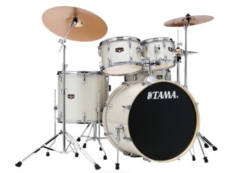 Tama Imperial m/cymbaler  Vintage White Sparkle 22" stortromme  